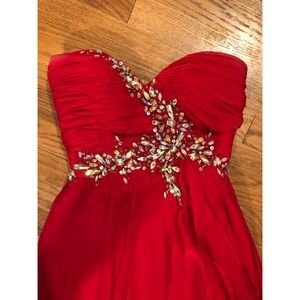 Red prom dress
